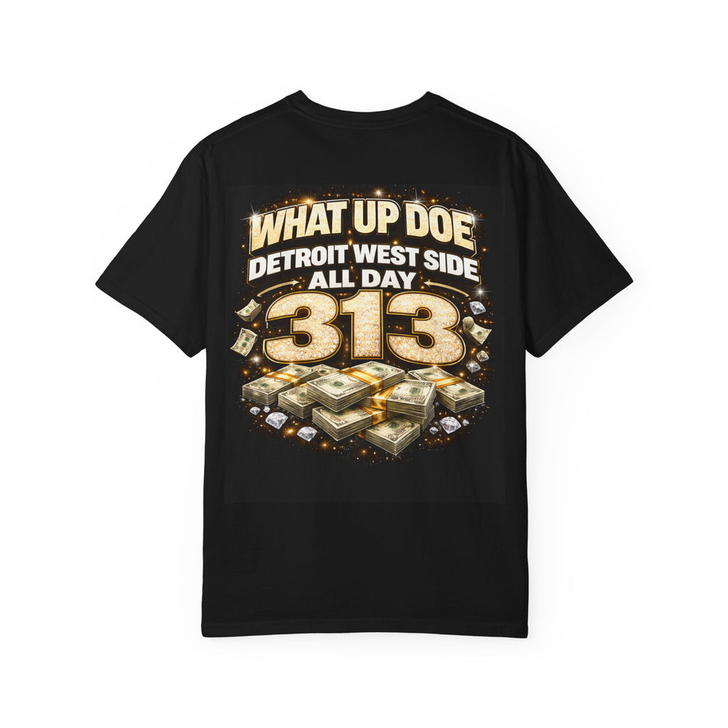 Trap King Graphic T‑Shirt — "Trap King Dope Vibes" & 313 Detroit Money Design