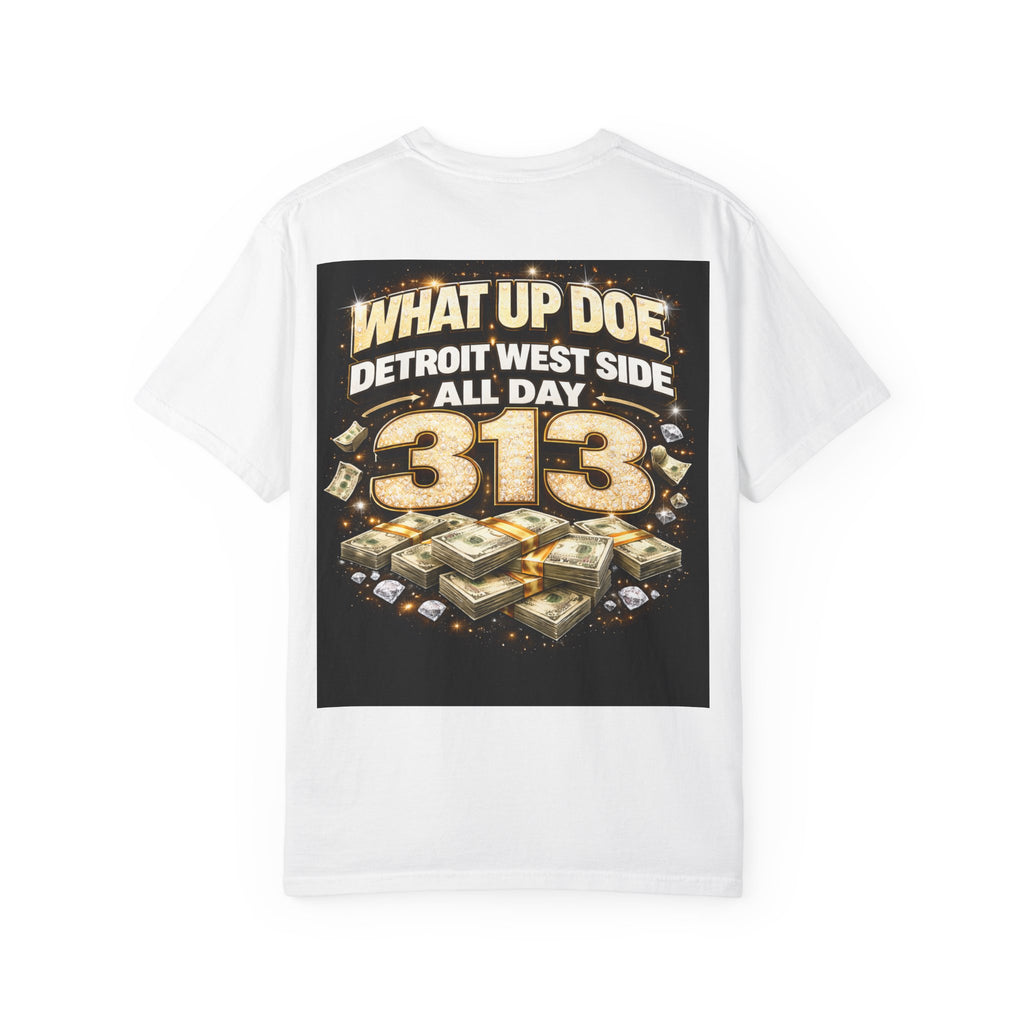 Trap King Graphic T‑Shirt — "Trap King Dope Vibes" & 313 Detroit Money Design