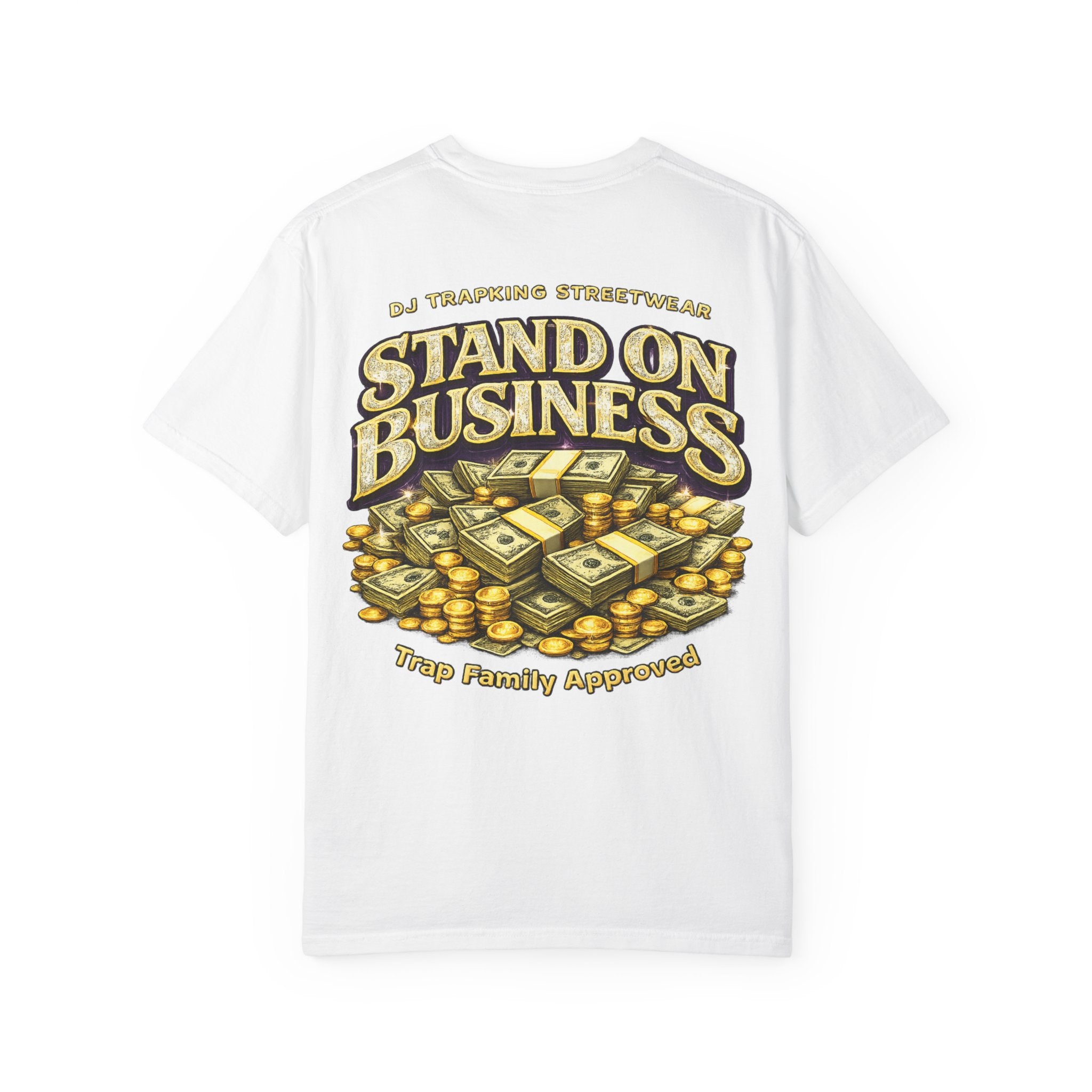 T-Shirt — "Roller Money / Stand On Business" Graphic Tee