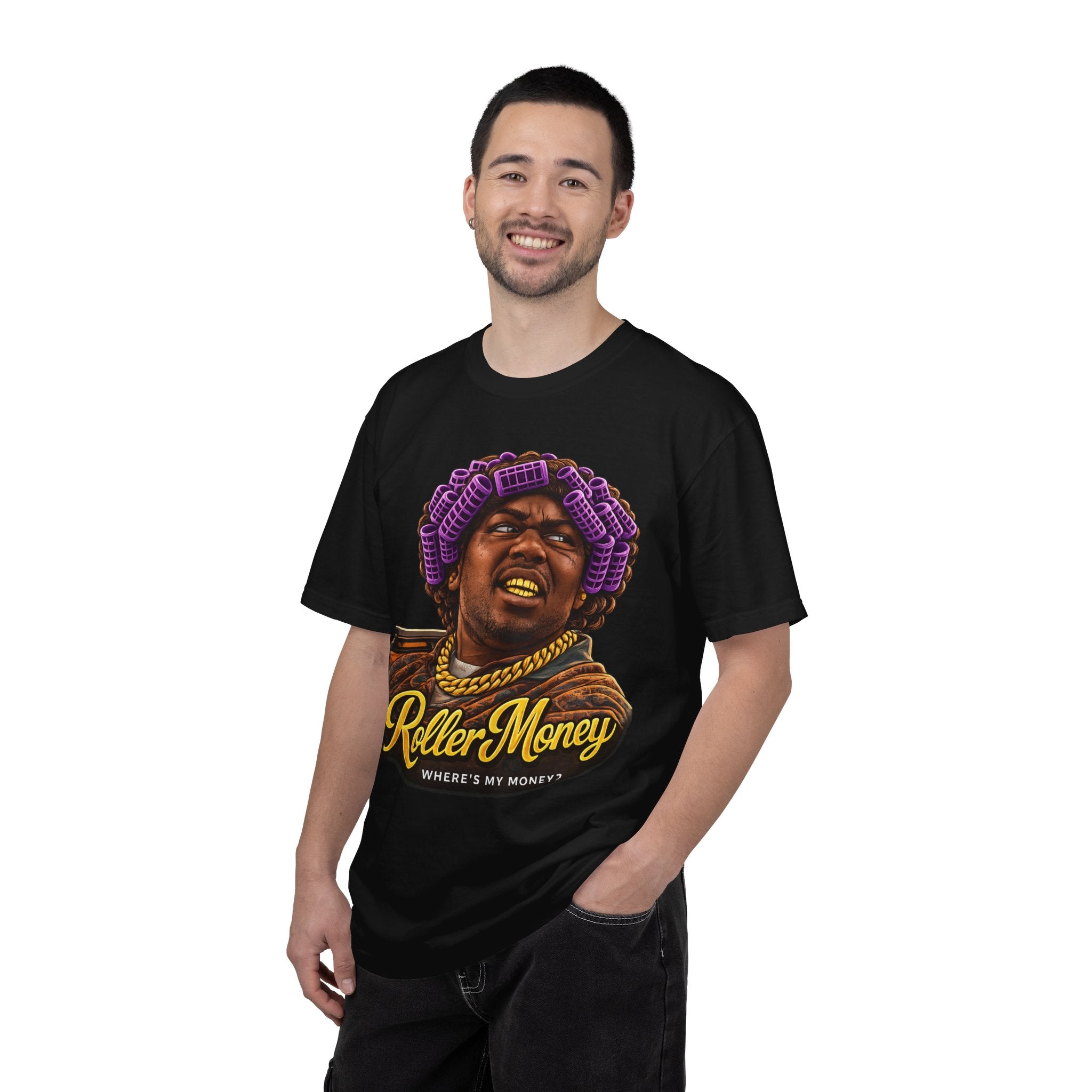 T-Shirt — "Roller Money / Stand On Business" Graphic Tee