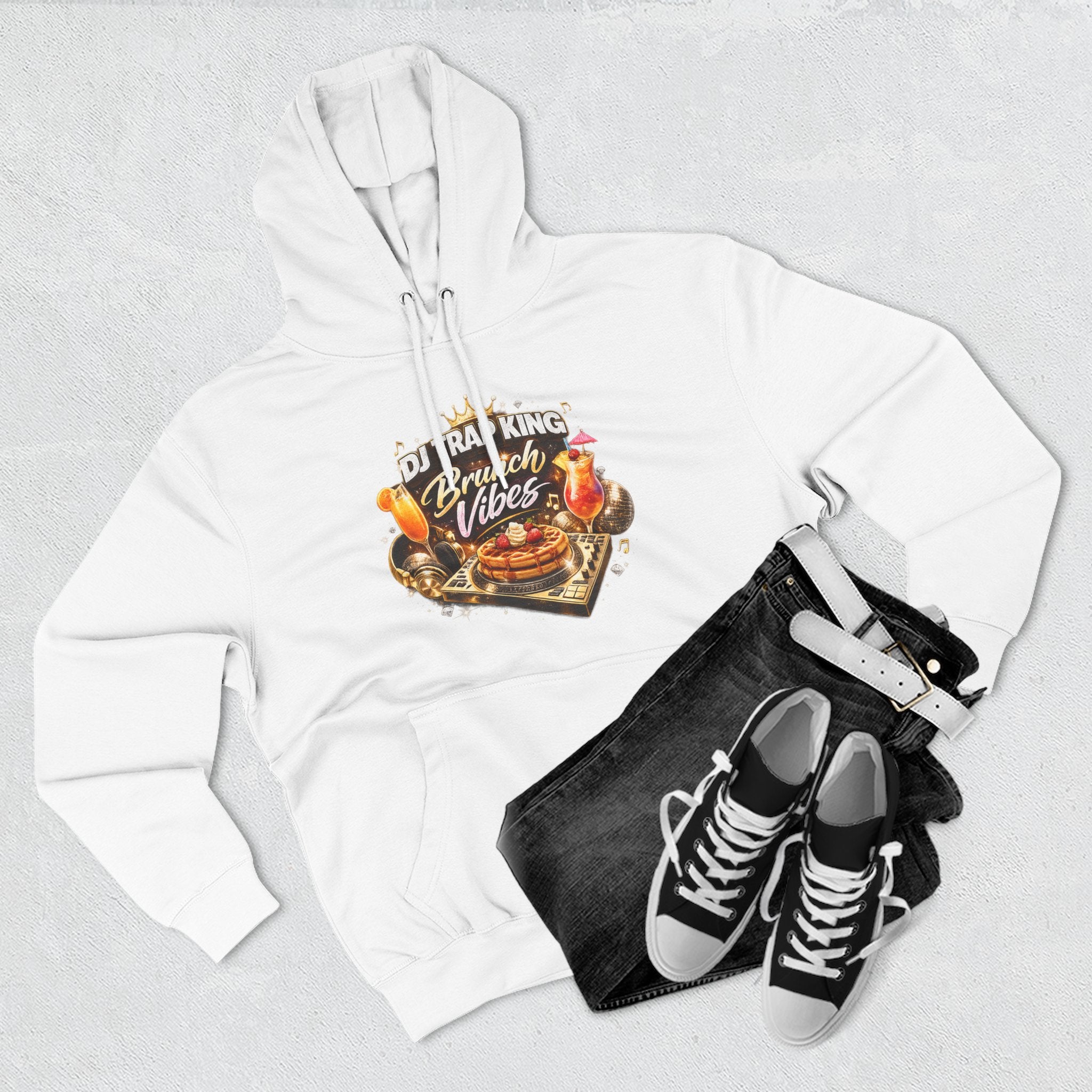 Detroit 313 Hoodie — "What Up Doe" West Side Brunch Vibes Fleece Hoodie