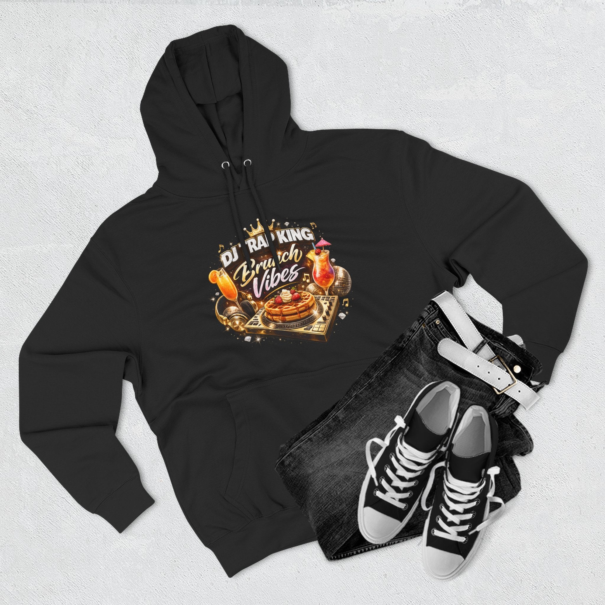 Detroit 313 Hoodie — "What Up Doe" West Side Brunch Vibes Fleece Hoodie