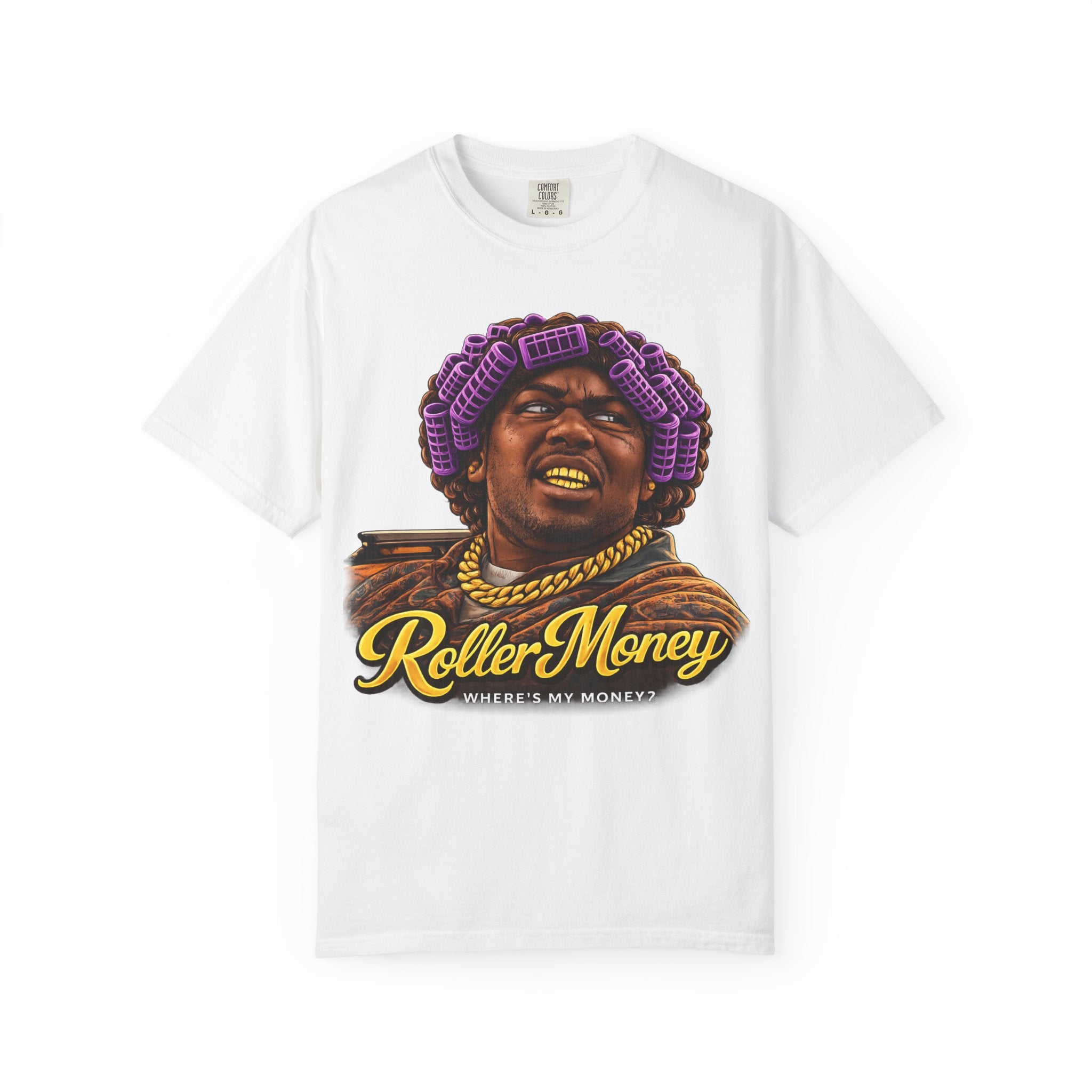T-Shirt — "Roller Money / Stand On Business" Graphic Tee