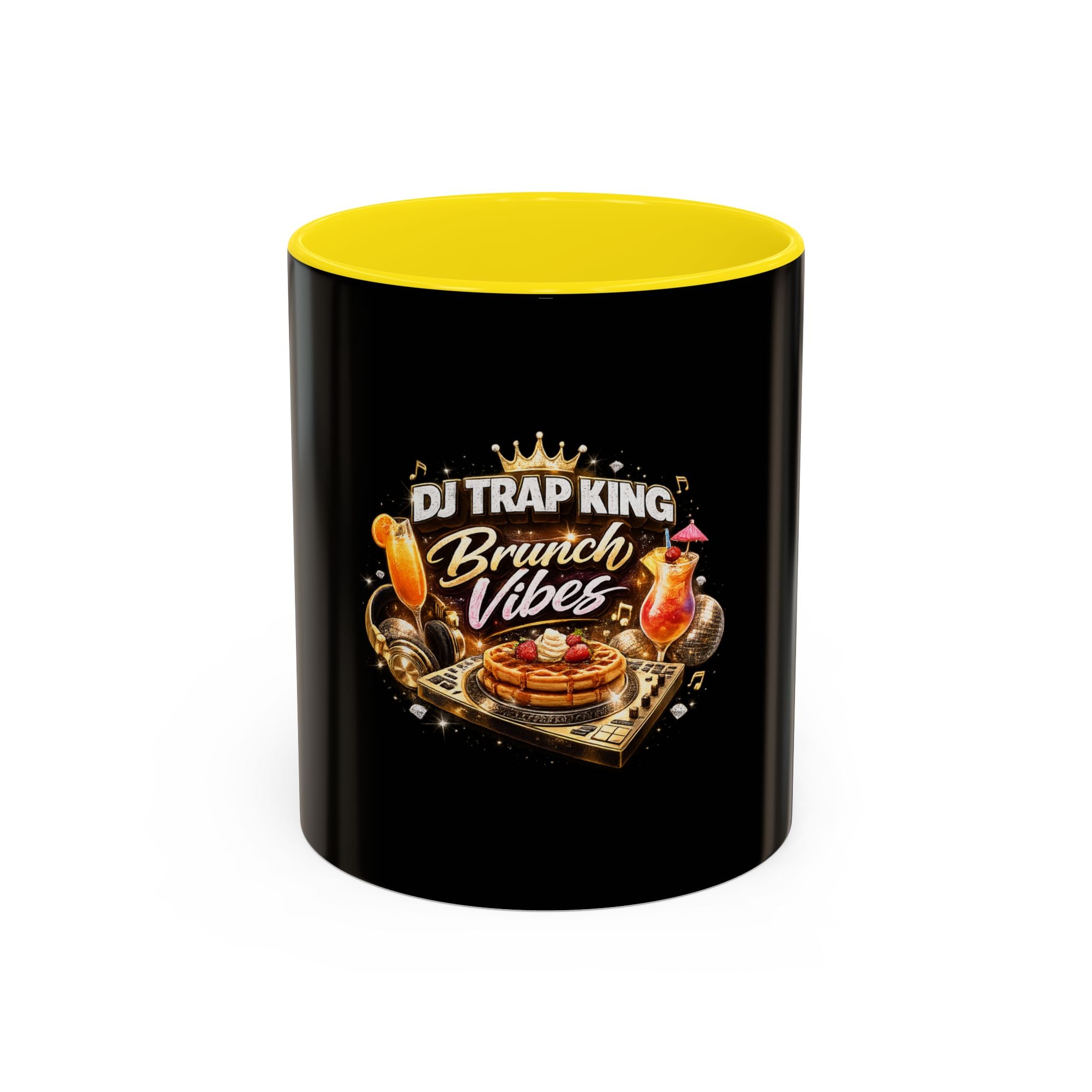 Coffee Mug - DJ Trap King Brunch Vibes Accent Mug (11/15oz)